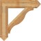 Ekena Millwork Funston Arts & Crafts Rough Sawn Bracket, Western Red Cedar, 6"W x 32"D x 32"H BKT06X32X32FST03RWR - alternate 4